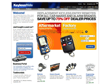 Tablet Screenshot of keylessride.com